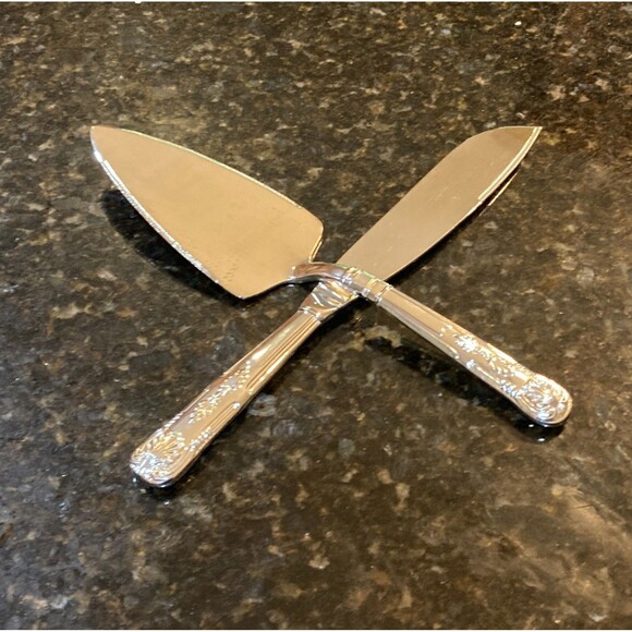 Cake Knife & Server  Stainless 2-Piece Set - Picture 5 of 15